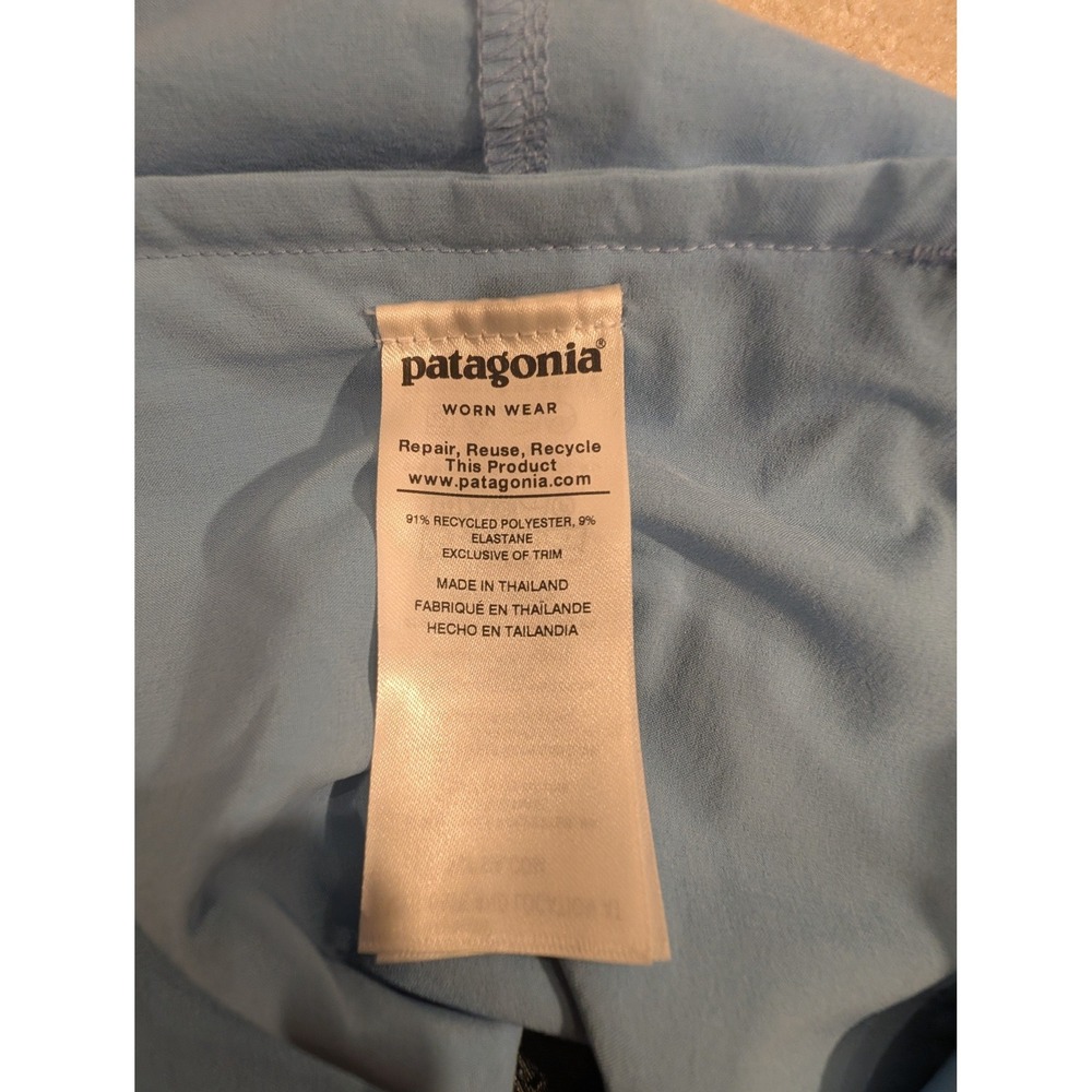 Patagonia Mens 36 Board Shorts Blue Camo Waist Stretch Swim Trunks 86611 - Picture 4 of 7